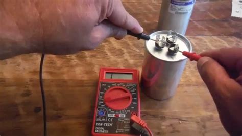 How do you test a well pump start capacitor?