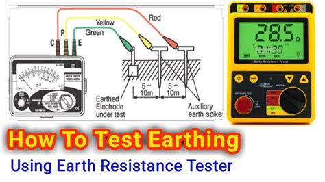How do you test earthing voltage?