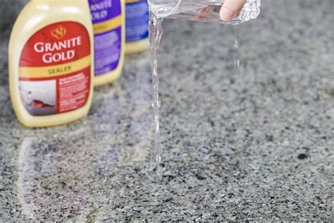 How do you test if granite is sealed?
