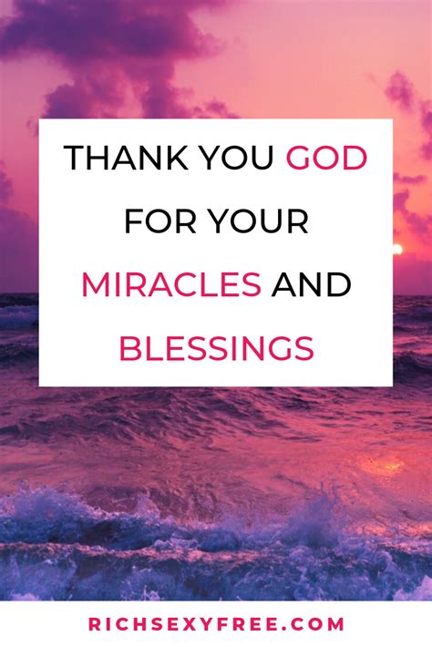 How do you thank God for a miracle?