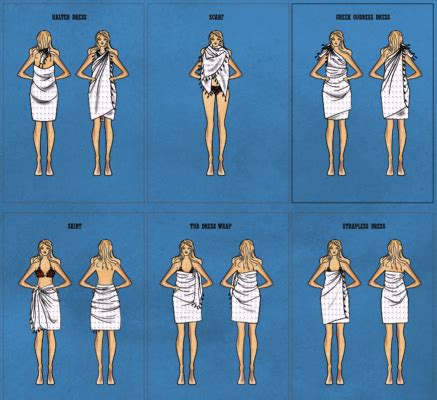 How do you tie a Turkish towel around your waist?