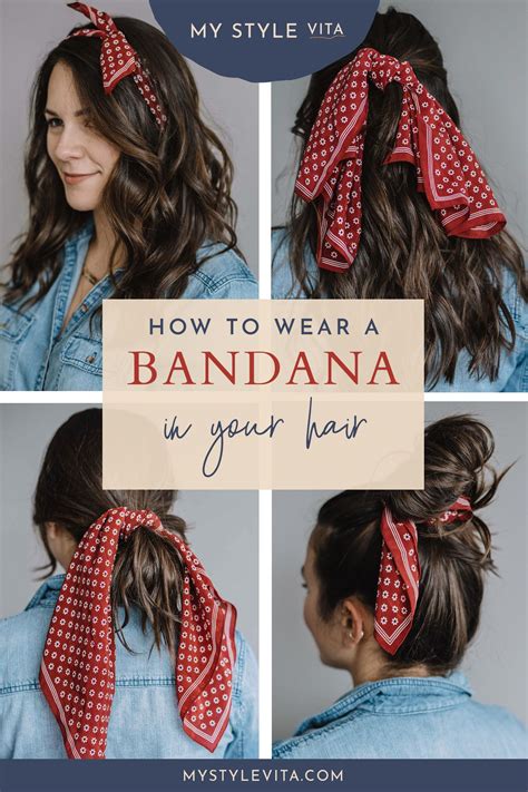 How do you tie a bandana as a headband?