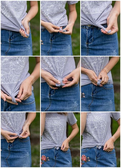 How do you tie a flat shirt?