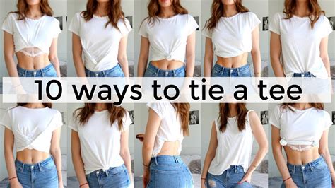 How do you tie a girl Tshirt?