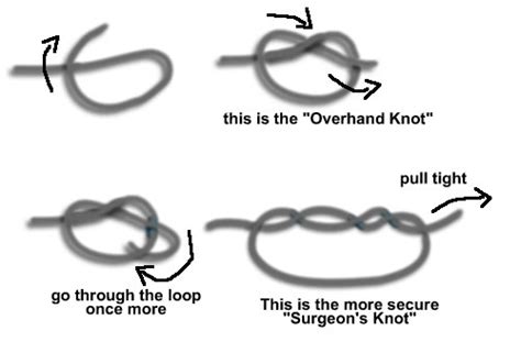 How do you tie a knot so beads don't fall off?