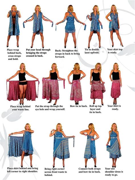 How do you tie a magic wrap skirt?