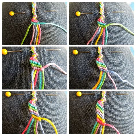 How do you tie an embroidery floss bracelet?