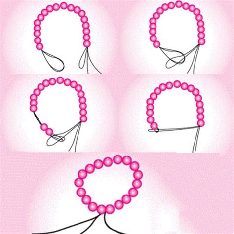 How do you tie off a bead bracelet?