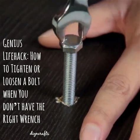 How do you tighten small bolts?