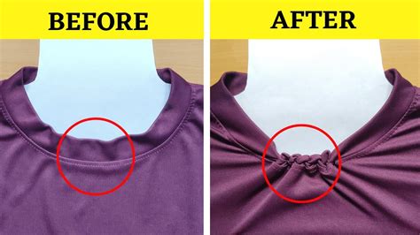 How do you tighten the neck of a shirt?