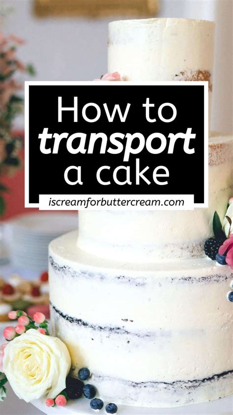How do you transport a cake with whipped cream?