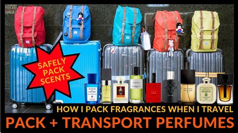How do you transport perfume bottles?