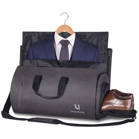 How do you travel with a suit in a duffel bag?