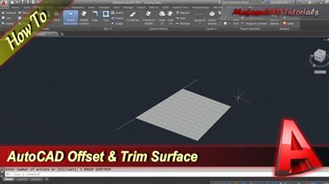 How do you trim a surface in AutoCAD?