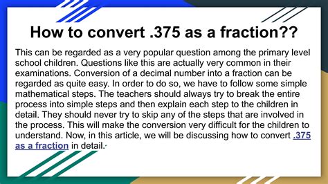 How do you turn 37.5% into a fraction?