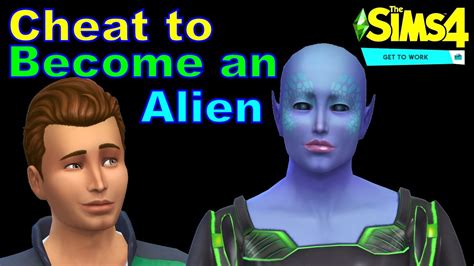 How do you turn a Sim into an alien in Sims 3?