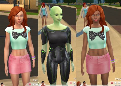 How do you turn an alien into a human in Sims 3?