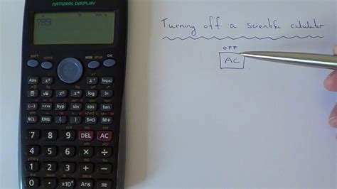 How do you turn off the calculator?