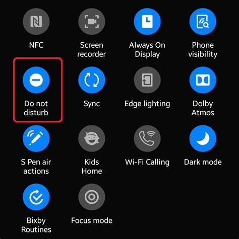 How do you turn on Do Not Disturb on Samsung?