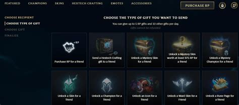 How do you turn on gifting in league?