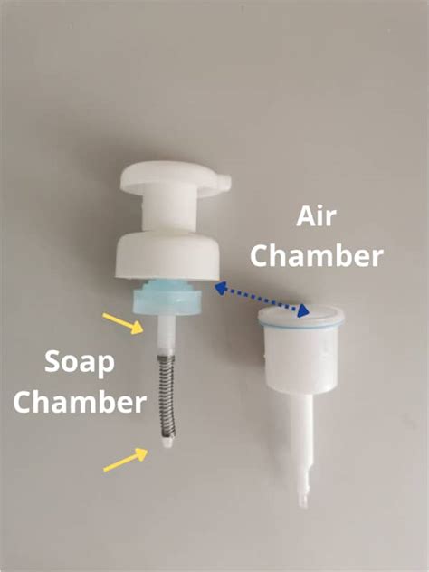 How do you unclog a foaming soap pump?