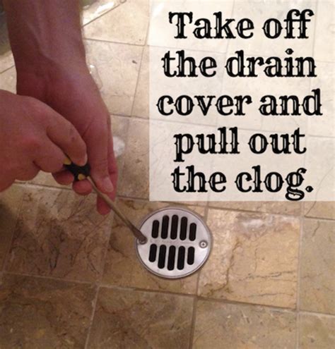 How do you unclog a shower drain with hair?