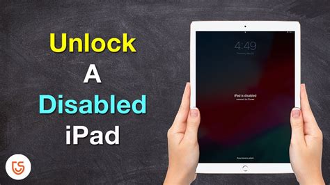 How do you unlock a disabled iPad?