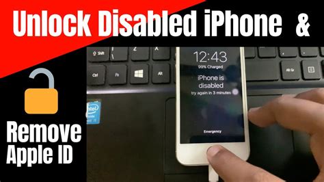 How do you unlock an iPhone that is disabled for 1 hour?