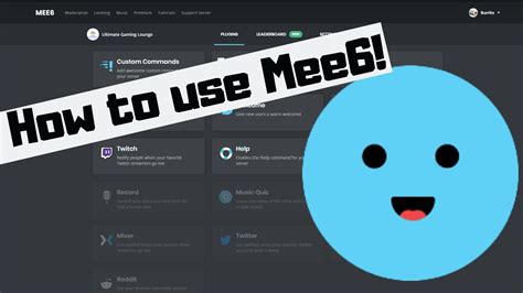 How do you use MEE6 in Discord?