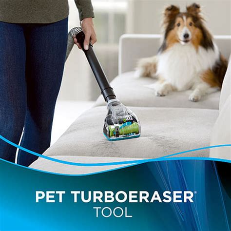 How do you use a Bissell pet Turboeraser tool?