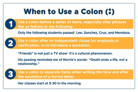 How do you use a colon correctly?