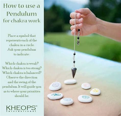 How do you use a pendulum for chakra clearing?