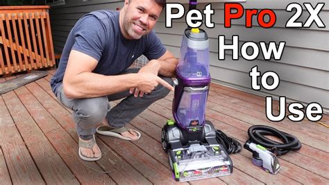 How do you use an old Bissell Proheat carpet cleaner?