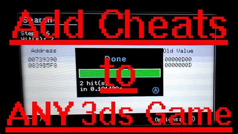 How do you use cheats on DS 3DS?