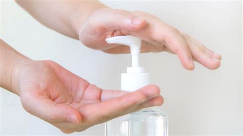 How do you use hand sanitizer to remove nails?