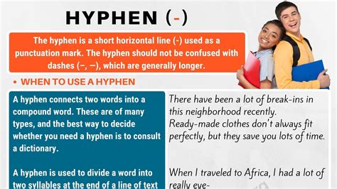 How do you use hyphens?