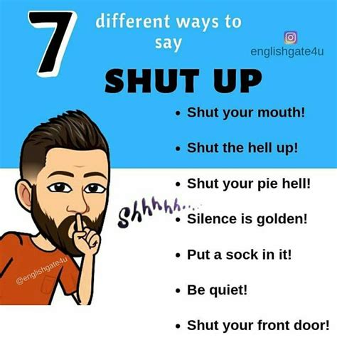 How do you use shut up?