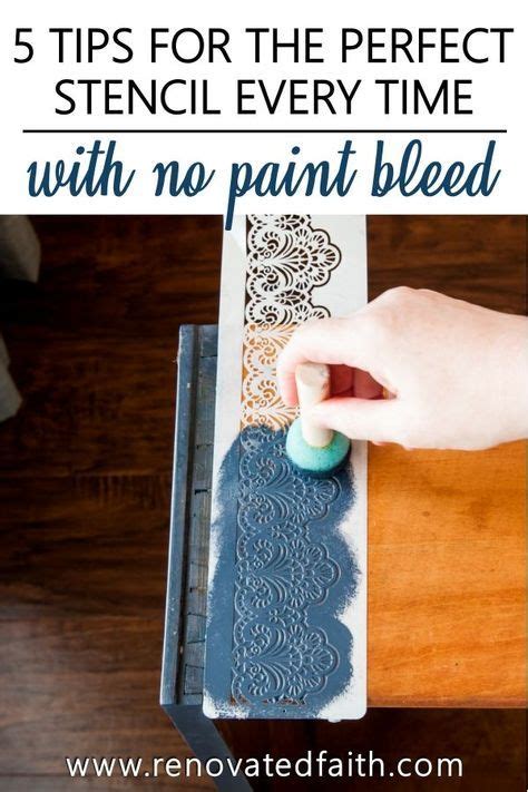 How do you use stencils so they don't bleed?