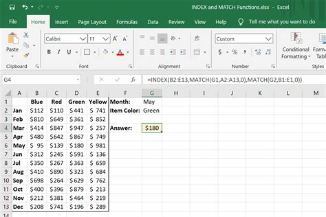 How do you use the INDEX and match function in Excel from another sheet?