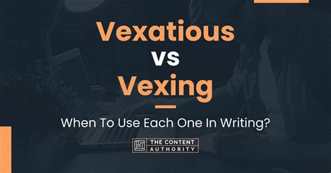 How do you use vexation?