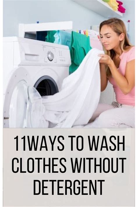 How do you wash clothes without detergent?