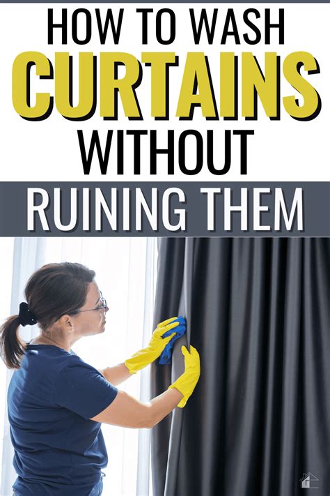 How do you wash curtains with backing?