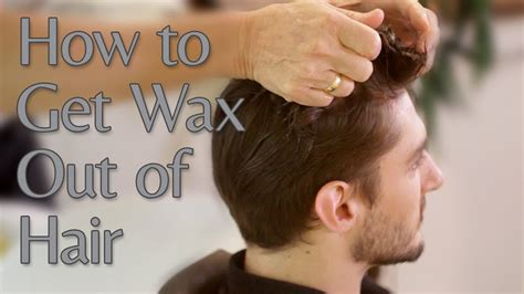 How do you wash hair wax out of your hair?