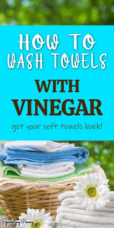 How do you wash towels with vinegar?
