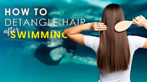 How do you wear your hair after swimming?