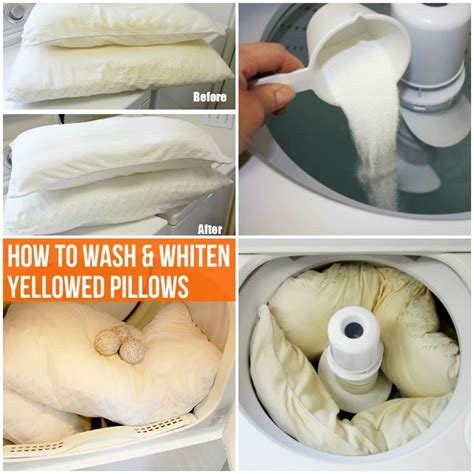 How do you whiten and brighten pillows?
