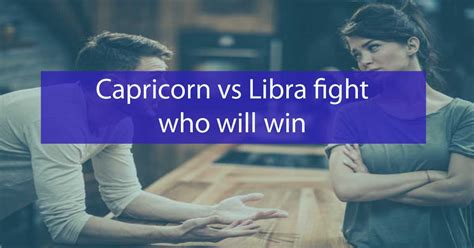 How do you win a fight against a Libra?