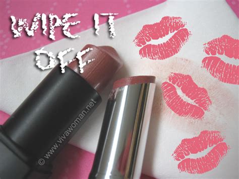 How do you wipe off lipstick?