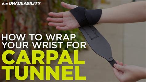 How do you wrap your hands for carpal tunnel?