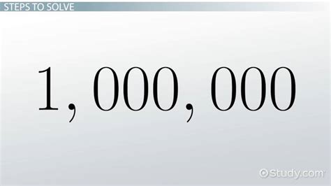 How do you write 1 million in symbols?